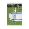 Bestway: 52" Steel Above Ground Swimming Pool Ladder No-Slip Steps - 3 of 4