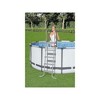 Bestway: 52" Steel Above Ground Swimming Pool Ladder No-Slip Steps - image 3 of 4