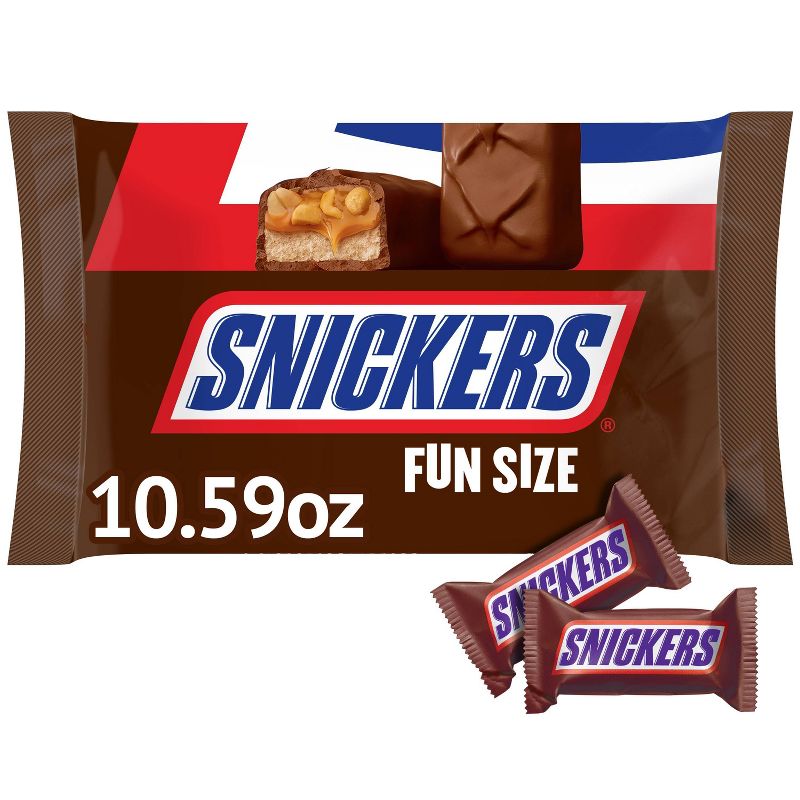 Snickers Fun Size Chocolate Candy Bars - 10.59oz, 1 of 10