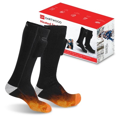 Dartwood Heated Socks with Rechargeable Electric Battery for Men & Women - Perfect Winter Gift Foot Warmer
