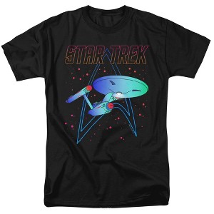 Star Trek Neon Trek Adult T-Shirt Black - 1 of 4