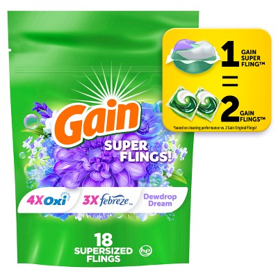 Gain Power Relax Laundry Detergent Pods - 18ct