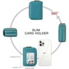 FATMOON RFID Blocking Leather Wallet for Women - Double Zipper Card Holder with ID Window,Large Capacity for Everyday Carry Travel Commuting - 3 of 4