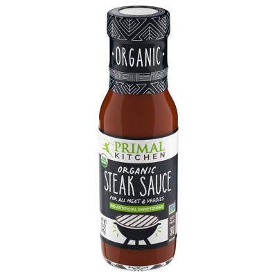 Primal Kitchen Steak Sauce, Organic and Sugar Free - 8.5 oz