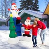 Costway 6FT Inflatable Christmas Lighted Mailbox Santa Claus Snowman Xmas Tree Decor - 3 of 4