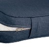 25" x 15" Montlake FadeSafe Water-Resistant Patio Lounge Back Cushion Cover Indigo: Zipper Closure - Classic Accessories - 2 of 4