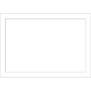 Amanti Art Wedge White Framed Dry Erase Magnetic Board - 1 of 4