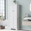 NicBex 68.1Inch Tall Bathroom Storage Cabinet,Modern Storage Cabinet with 2 Doors and 4 Drawers - 2 of 4