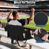 Portable Folding Stadium Seat with Adjustable Recline, Padded Back Support & Cup Holders – Lightweight Bleacher Chair - 2 of 4