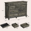 Jojoka 47" Farmhouse Dresser for Bedroom with 9 Drawers - 2 of 4