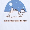 Boys' - Peanuts - Life Is Better Under The Stars Short Sleeve Graphic T-Shirt - 2 of 4