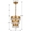 Crystorama Lighting Perla 1 - Light Chandelier in  Antique Gold - 4 of 4