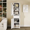 Okak Tall Freestanding Bathroom Cabinet with 2 Doors & Hook/Drawer,Floor Storage Cabinet Unit for Bathroom,Kitchen - 2 of 4