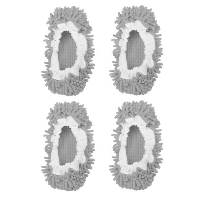 Unique Bargains Washable Multifunctional Floor Cleaning Chenille Mop Slippers