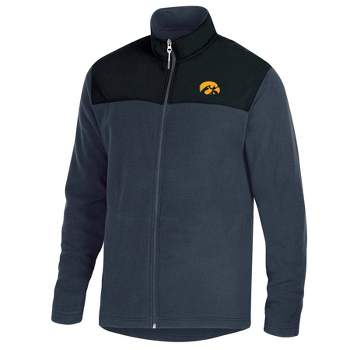 NCAA Iowa Hawkeyes Gray Fleece Full Zip Jacket
