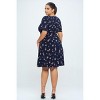 WEST K Womens Elli Plus Size High-Waist Mini Dress - 3 of 4