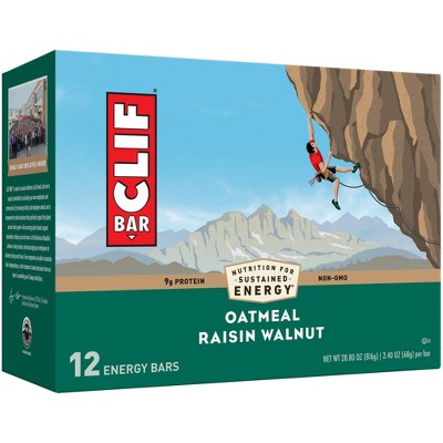 CLIF Bar Oatmeal Raisin Walnut Energy Bars - 12ct
