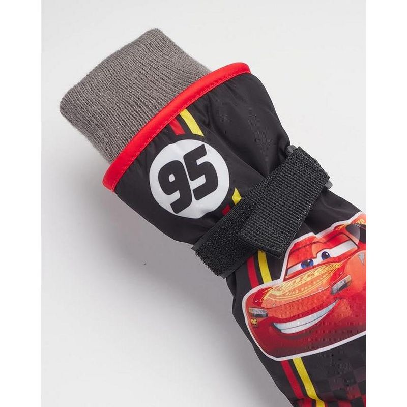 Disney Lightning McQueen Cars Insulated Snow Ski Gloves or Mittens – Boys Ages 2-7, 3 of 4