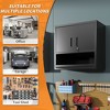 ORRD Metal Wall-Mounted Tool Cabinet with Locking Door, Garage Storage with Shelf & Drawer for Workshop/Office - 4 of 4