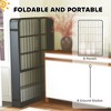 39" Exercise Pen, 8-Panel Heavy Duty Metal Dog Playpen Fence for Medium & Large Dogs, Portable Pet Exercise Barrier, Black - Nertpow - 3 of 4