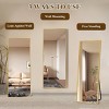 SEVOBAL 57"x20" Full Length Mirror with Stand Shatterproof Floor Mirror with Aluminum Frame for Bedroom and Entryway, Gold, 149"*59.3"*3.6" - 3 of 4
