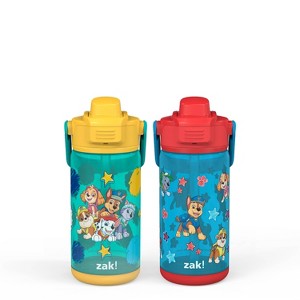 Zak Designs 2pc 16oz Antimicrobial Beacon Bottles with Straw - 1 of 4