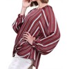 Women's Striped Gathered Blouse - umgee - 2 of 3