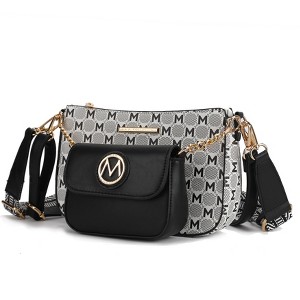 MKF Collection Ciri Crossbody Women's Double Bag Versatile, Monogram Design by Mia K - 1 of 4