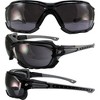 3 Pairs of Birdz Eyewear Gasket Safety Glasses with Clear, Yellow, Smoke Lenses - 4 of 4