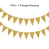 Unique Bargains Party Decoration Pennant Banner Flags String 2 Pcs - 3 of 4