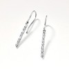 Pure Collection by Ross-Simons 0.10 ct. t.w. Diamond Linear Drop Earrings in Sterling Silver - 4 of 4