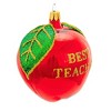 Kurt S. Adler 3.25 In Best Teacher Apple Christmas Tree Ornament , Christmas (1PC) - 4 of 4