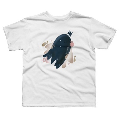 Boy's Design By Humans Little floating ghost By Nebenzu T-Shirt