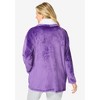 Dreams & Co. High Pile Fleece Lined Collar Microfleece Bed Jacket - 3 of 4
