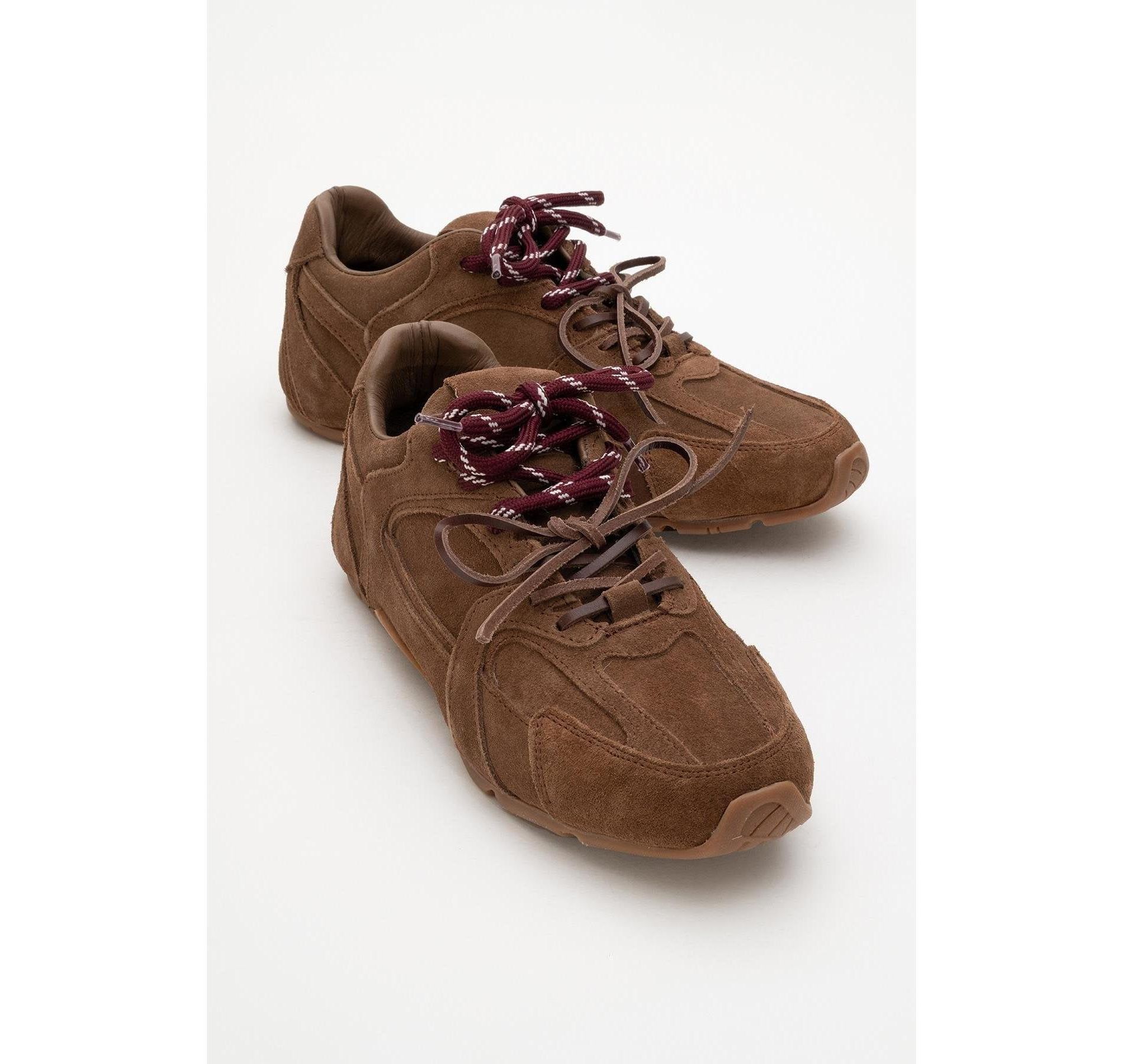 Selena - Brown Suede Leather Sneakers (Women) | Forever & Always Shoes