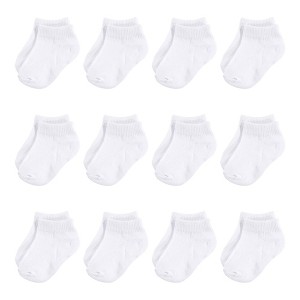 Touched by Nature Baby Organic Cotton Socks, White No Show - 1 of 1
