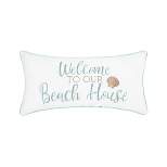 C&F Home Welcome To Our Beach House Embroidered Throw Pillow