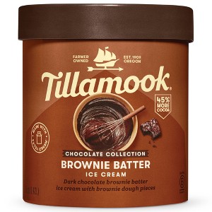 Tillamook Brownie Batter Frozen Ice Cream - 48 fl oz - 1 of 4