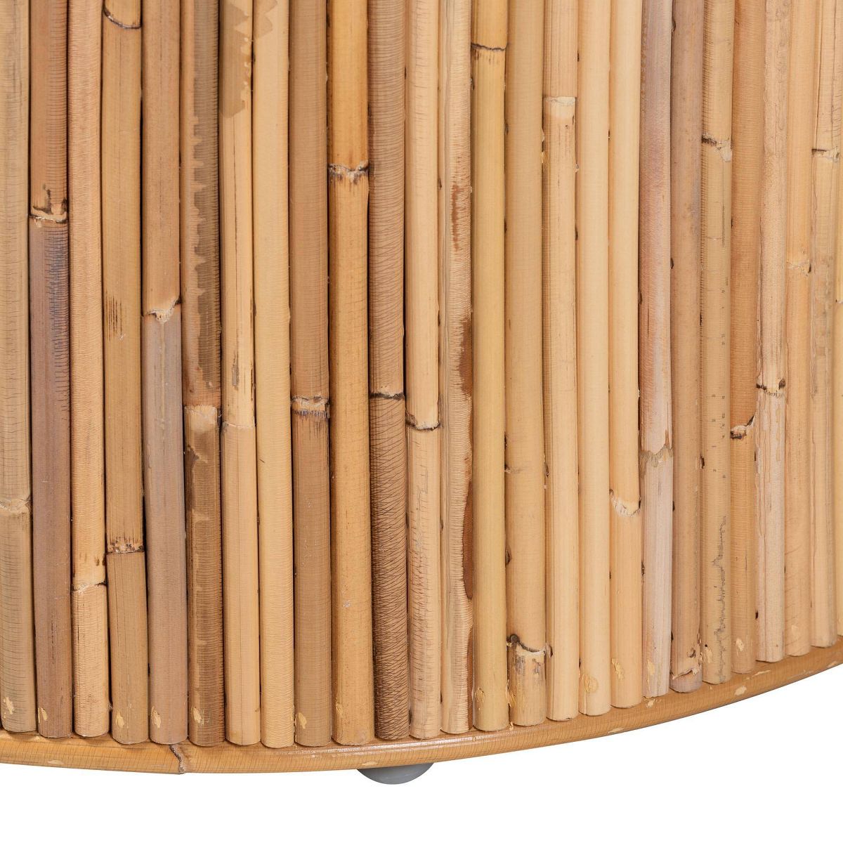 bali & pari Milagra Natural Rattan Coffee Table: Bohemian, No Assembly, Indonesia Crafted - thumbnail 4