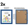 Americanflat 10x12.5 Kids Art Frame  Set of 2 - Use as 8.5x11 Frame with Mat or 10x12.5 Frame Without Mat - My Mini Masterpiece - Blue - 2 of 4