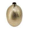 Gulches 9*9*13.5" Aluminum Vase, Gold Streaks - 2 of 4