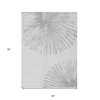 Gray And Ivory Abstract Washable Indoor Outdoor Area Rug - 3 of 4
