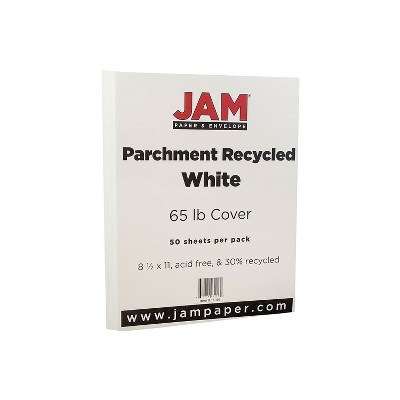 Jam Paper Parchment Cardstock, 8.5 x 11, 65 lb Antique Gold, 50 Sheets/Pack, Yellow