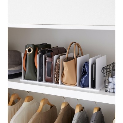 Black ABS Plastic Adjustable Purse Organizer with Dividers