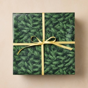 John Derian for Target 25 sq ft Premium Christmas Gift Wrap Pine Needle - 1 of 4