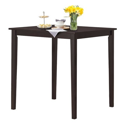 Costway Square Dining Table w/Rubber Wood Legs Kitchen Furniture