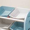 Kids Toy Organizer with 6 Removable Bins, Multi-Functional Storage Shelf for Playroom Nursery, Child Safe HDPE Material, Open Design for Easy Access - 3 of 4