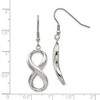 Black Bow Jewelry Polished Infinity Symbol Dangle Earrings in Stainless Steel - 4 of 4
