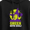 Women's - Wizard of Oz - Green With Evil Cropped Graphic Hoodie - 2 of 4