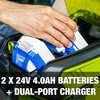 Sun Joe Walk-Behind Cordless Push Lawn Mower with Brushless Motor, 24V-X2-16LM - 3 of 4